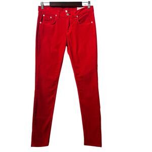 Rag & Bone Five Pocket Mid Rise Corduroy Skinny Jean Pants | Women's Size 27